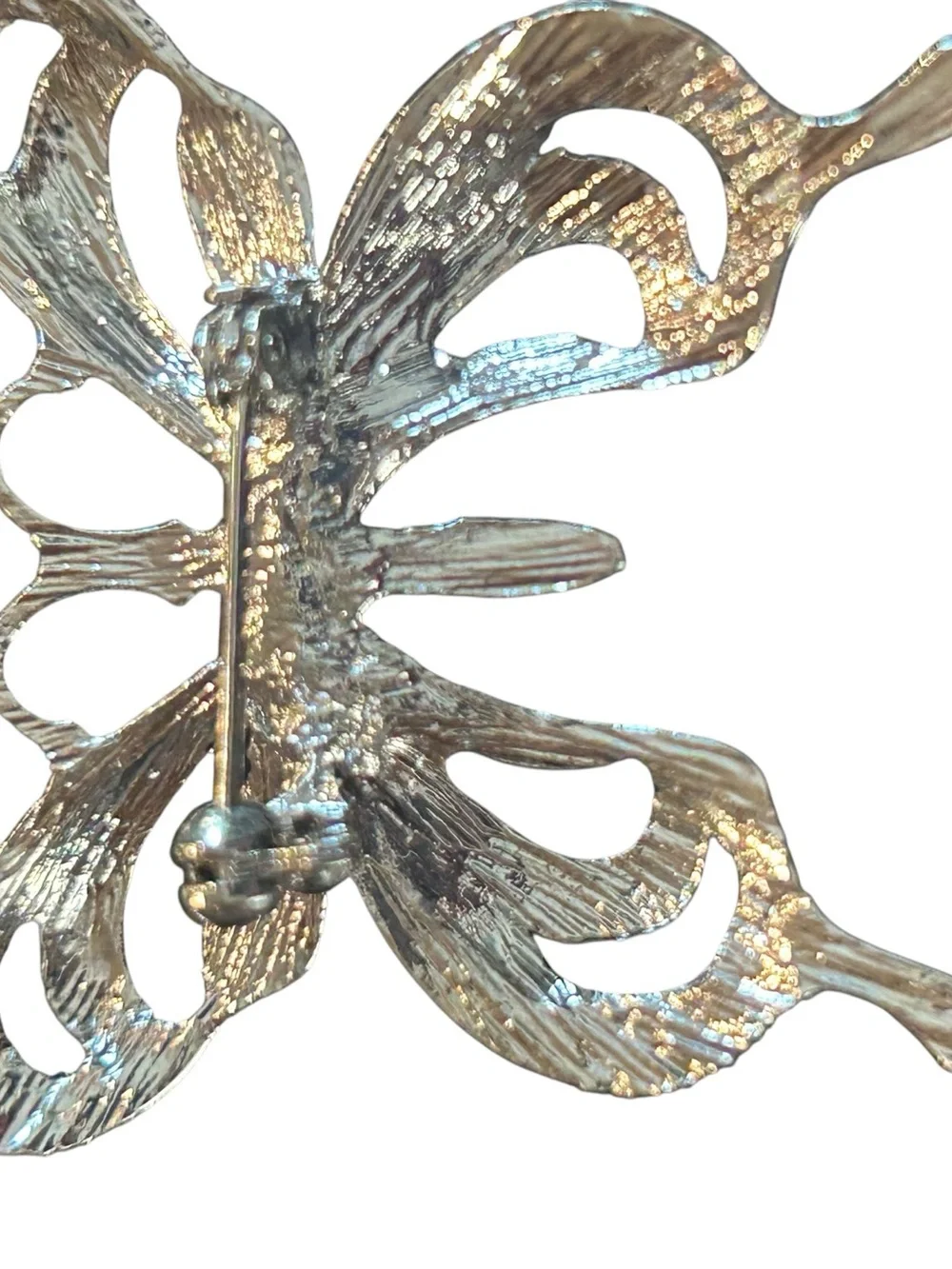Vintage Butterfly Brooch Pin Silver Tone EUC Nature Wedding Jewelry NEW
